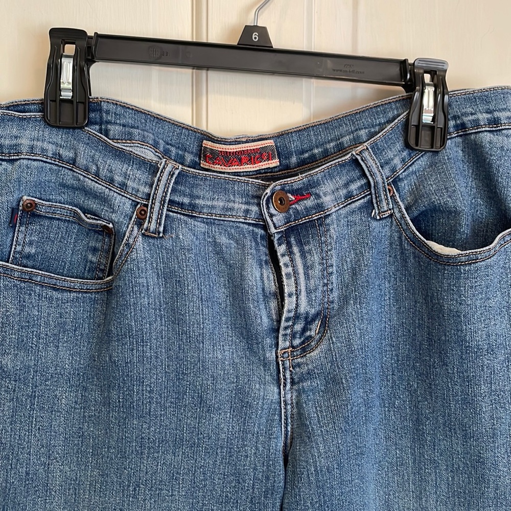 Cavaricci ankle length 4 pocket jeans size 14